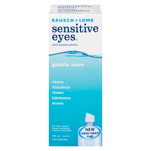 Picture of BAUSCH and LOMB SENSITIVE EYES MULTI PURPOSE SOLUTION 355ML