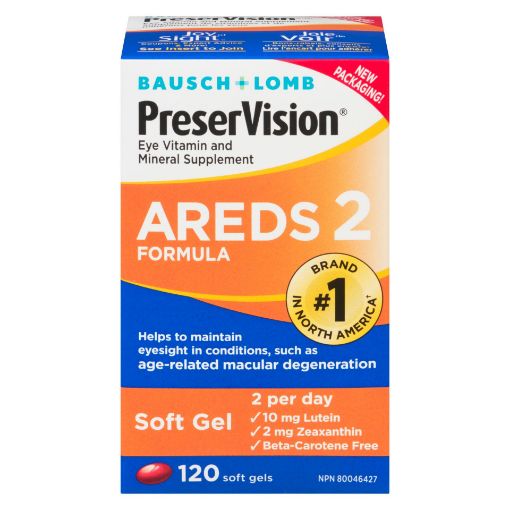 Picture of BAUSCH and LOMB PRESERVISION AREDS 2 SOFTGEL CAPSULE 120S