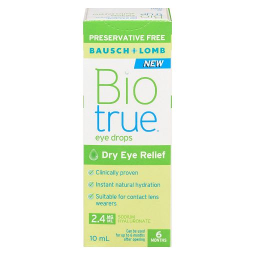 Picture of BAUSCH and LOMB BIOTRUE PRESERVATIVE FREE 10ML