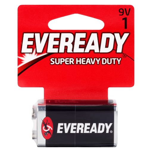 Picture of EVEREADY BATTERY  - 1 SUPER HEAVY DUTY - 9V                
