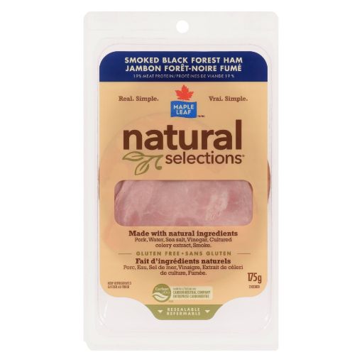 Picture of MAPLE LEAF NATURAL SELECTIONS BLACK FOREST HAM 175G                        