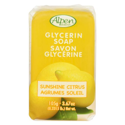 Picture of ALPEN SECRETS GLYCERIN SOAP - SUNSHINE CITRUS 105GR                        