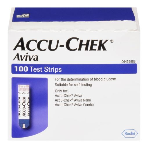 Picture of ACCU CHEK AVIVA TEST STRIPS 100S                                           