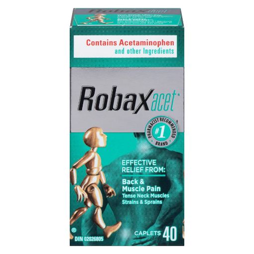 Picture of ROBAXACET PAIN RELIEF CAPLET 40S                                           