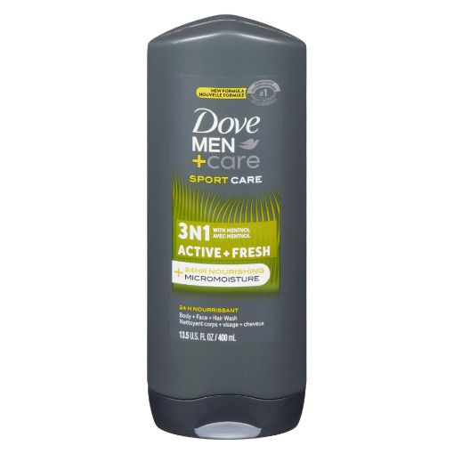 Picture of DOVE MENS BODY WASH - ACTIVE+FRESH 400ML                                   