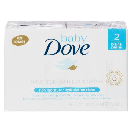 Picture of DOVE BABY BAR SOAP - RICH MOISTURE 2X90GR                                  