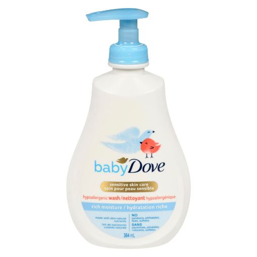 Picture of DOVE BABY BODY WASH - TIP TO TOE RICH MOISTURE 384ML                       