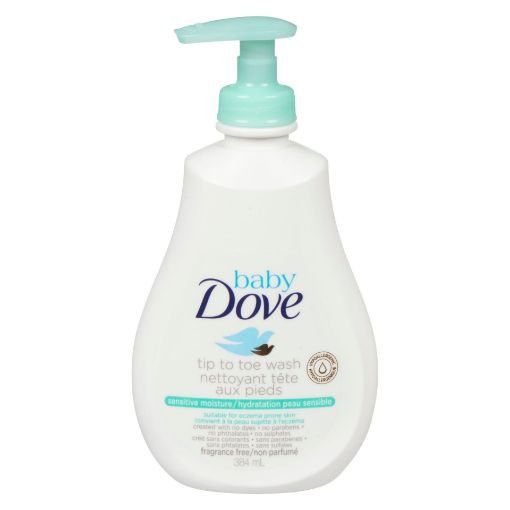 Picture of DOVE BABY BODY WASH - TIP TO TOE SENSITIVE MOISTURE 384ML                  