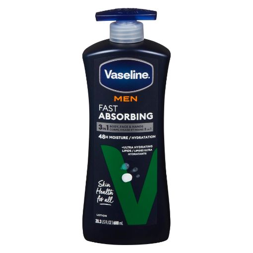 Picture of VASELINE MENS LOTION - FAST ABSORBING 600ML                                