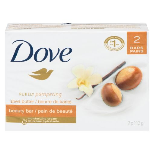 Picture of DOVE BAR SOAP - SHEA BUTTER 2X113GR                                        