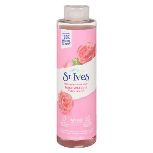 Picture of ST. IVES BODY WASH ROSE AND ALOE 650ML                                     