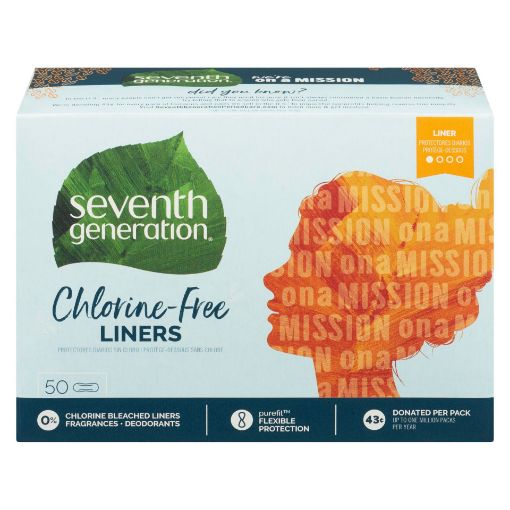 Picture of SEVENTH GENERATION PANTILINERS - CHLORINE FREE 50S                         