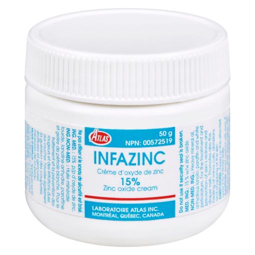 Picture of ATLAS INFAZINC 15% ZINC OXIDE CREAM 50GR