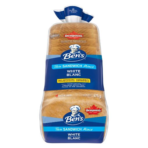 Picture of BENS XTRA THIN SLICE BREAD 675GR
