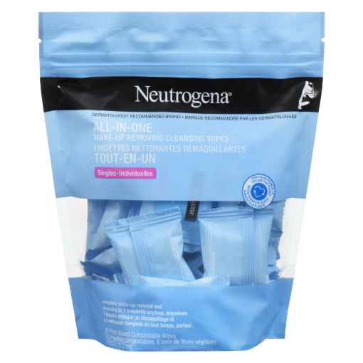 Picture of NEUTROGENA MAKEUP REMOVING CLEANSING WIPES PODS 20S                        