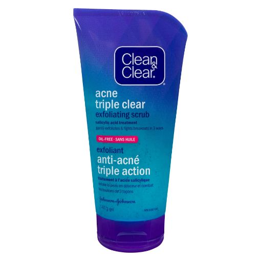 Picture of CLEAN and CLEAR ACNE - TRIPLE CLEAR EXFOLIATING SCRUB 141GR
