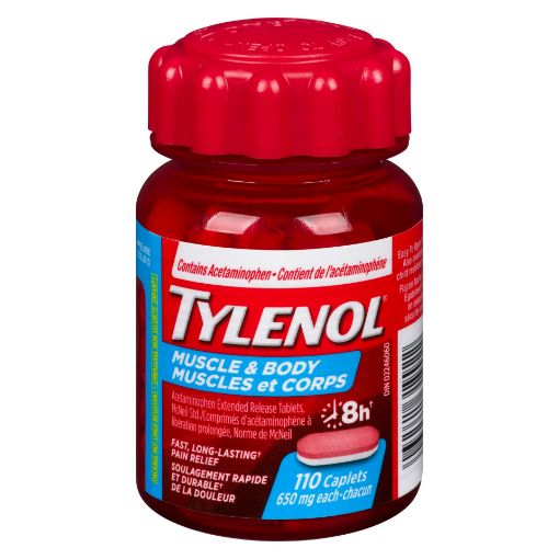 Picture of TYLENOL MUSCLE ACHES and BODY PAIN EZ OPEN CAPLET 110S