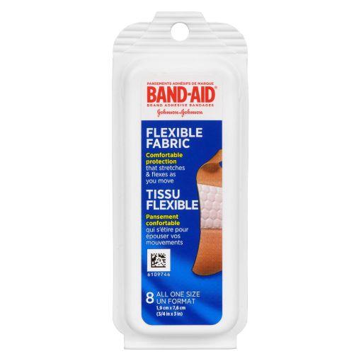 Picture of BAND-AID BANDAGE - FLEXIBLE FABRIC - TRAVEL PACK 8S                        