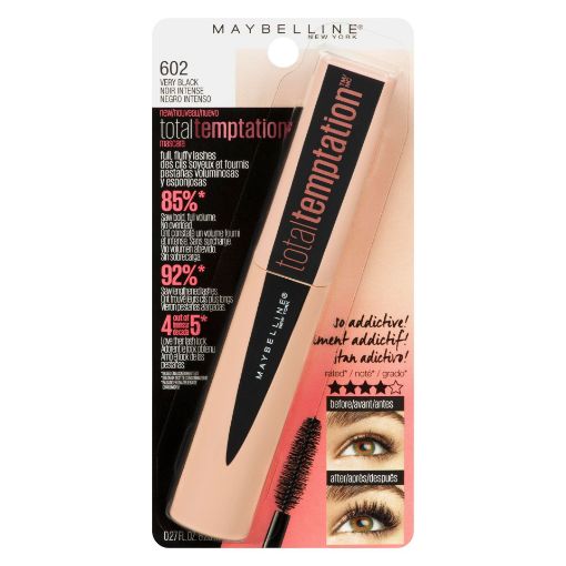 Picture of MAYBELLINE TOTAL TEMPTATION MASCARA - VERY BLACK - WASHABLE 9.8ML          