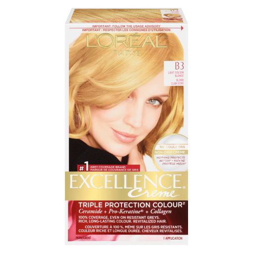 Picture of LOREAL EXCELLENCE HAIR COLOUR - LIGHT BEIGE BLONDE #B3                     