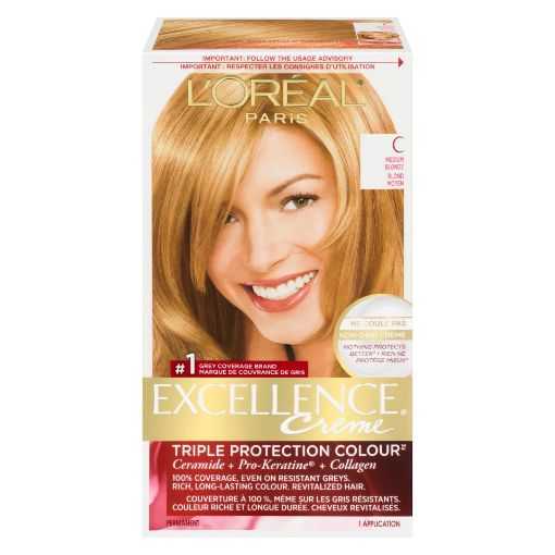 Picture of LOREAL EXCELLENCE HAIR COLOUR - MEDIUM BLONDE #C                           