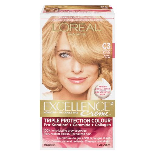 Picture of LOREAL EXCELLENCE HAIR COLOUR - GOLDEN BLONDE #C3                          