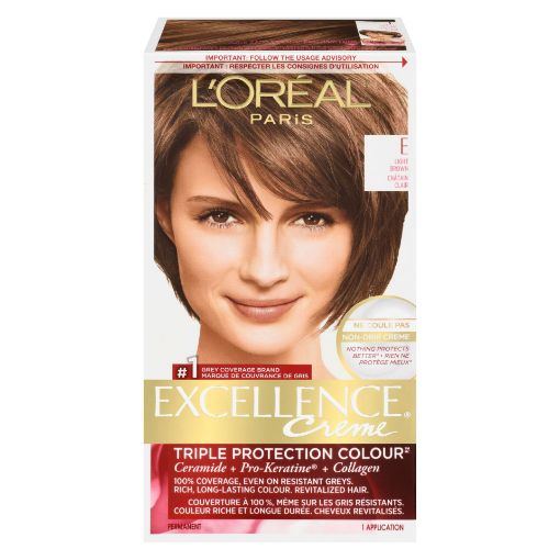 Picture of LOREAL EXCELLENCE HAIR COLOUR - LIGHT BROWN #E                             