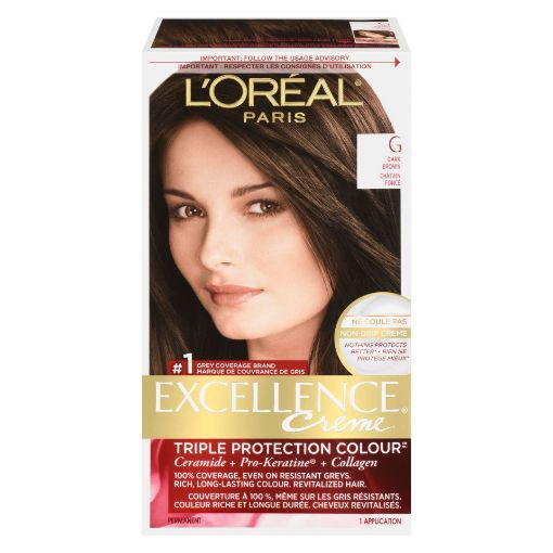 Picture of LOREAL EXCELLENCE HAIR COLOUR - DARK BROWN #G                              