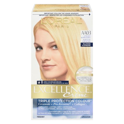 Picture of LOREAL EXCELLENCE HAIR COLOUR - ULTRA LIGHT NATURAL BLONDE #AA03           