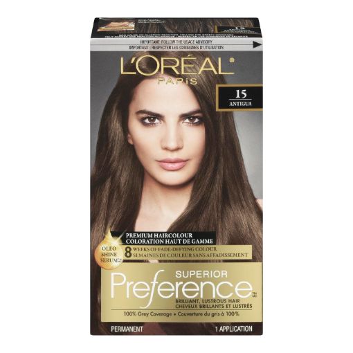 Picture of LOREAL PREFERENCE HAIR COLOUR - MEDIUM ASH BROWN #15                       