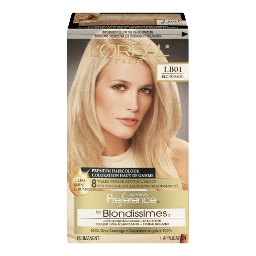 Picture of LOREAL PREFERENCE HAIR COLOUR - ULTRA LIGHT ASH BLONDE #LB01               