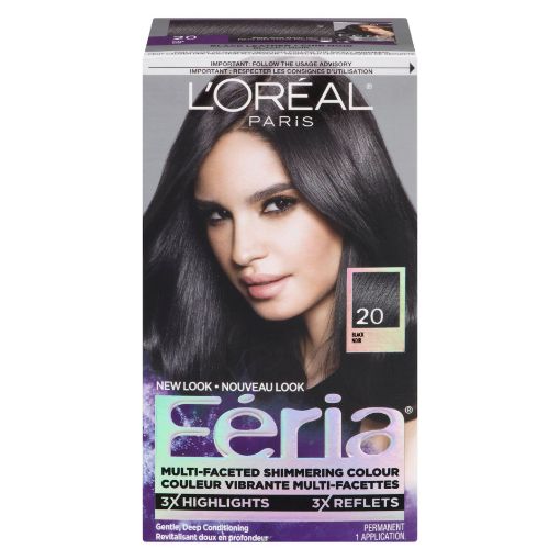 Picture of LOREAL FERIA HAIR COLOUR - BLACK LEATHER #20                               