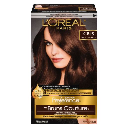 Picture of LOREAL PREFERENCE HAIR COLOUR - DARK MAHOGANY BROWN #CB45                  