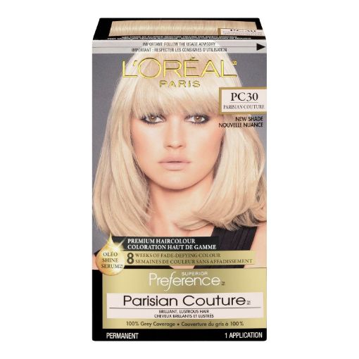 Picture of LOREAL PREFERENCE HAIR COLOUR - VERY LIGHT PEARL BLONDE PC30               