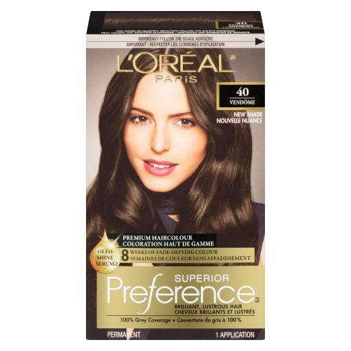 Picture of LOREAL PREFERENCE HAIR COLOUR - DARK BROWN #40                             