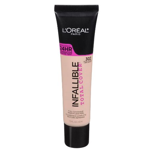 Picture of LOREAL INFALLIBLE TOTAL COVER FOUNDATION - CREAMY NATURAL 302 30ML