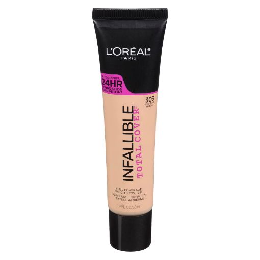 Picture of LOREAL INFALLIBLE TOTAL COVER FOUNDATION - NUDE BEIGE 303 30ML