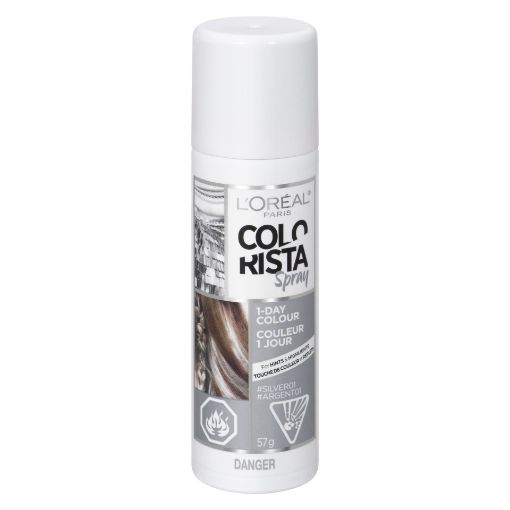 Picture of LOREAL COLORISTA TEMPORARY HAIR COLOUR SPRAY - SILVER 57GR                 