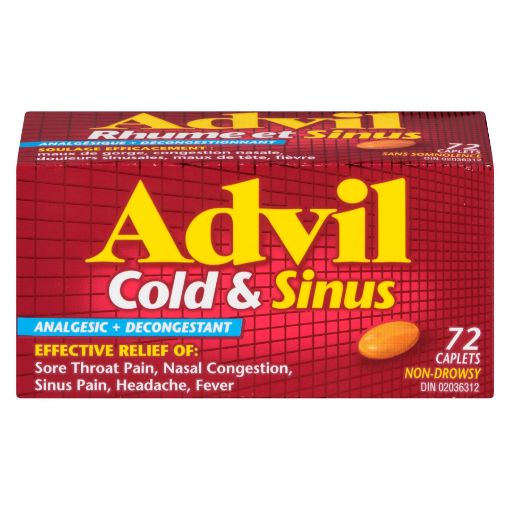 Picture of ADVIL COLD SINUS - CAPLETS 72S               