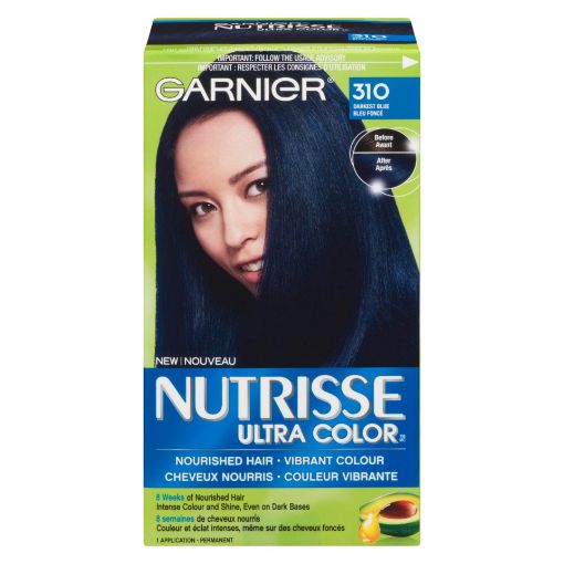 Picture of GARNIER NUTRISSE ULTRA COLOR HAIR COLOUR - MIDNIGHT 3.10                   