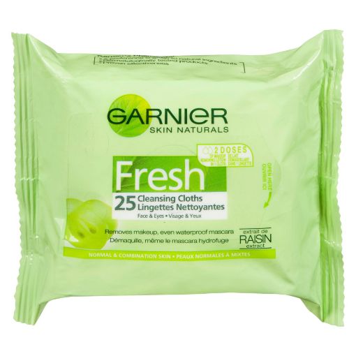 Picture of GARNIER SKIN ACTIVE NATURALS FRESH COMPLETE CLEANSING CLOTHS 25S           
