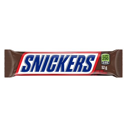 Picture of SNICKERS CHOCOLATE BAR - SINGLE 52GR                                       