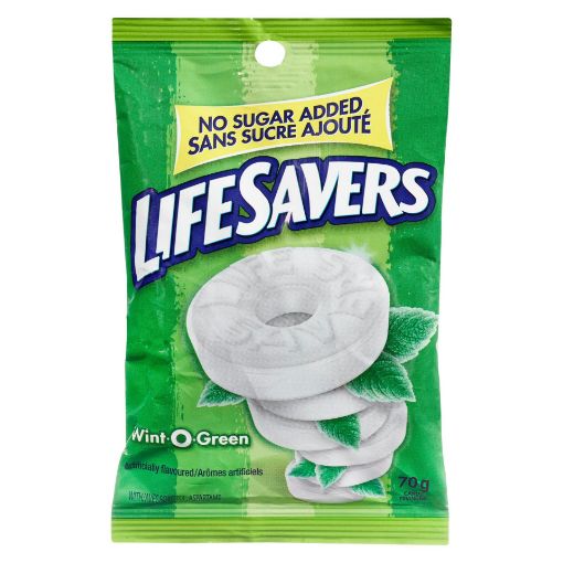 Picture of LIFESAVERS WINT-O-GREEN - NO SUGAR ADDED 70GR                              