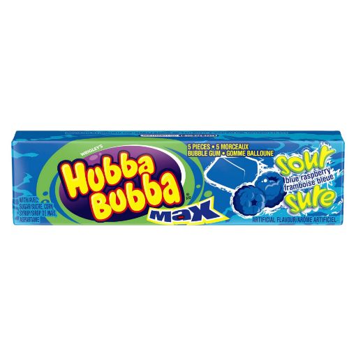 Picture of HUBBA BUBBA MAX SOUR - BLUE RASPBERRY CHUNK 5S