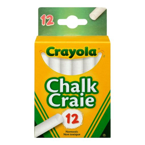 Picture of CRAYOLA CHALK - SWAN WHITE 12S