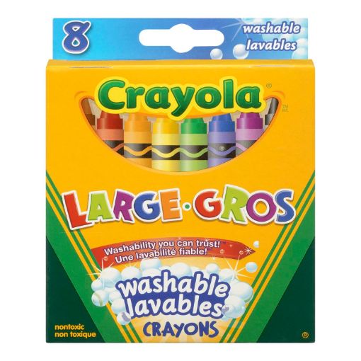 Picture of CRAYOLA MY 1ST WASHABLE CRAYONS - LARGE 8S                                 