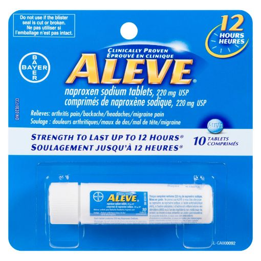 Picture of ALEVE NAPROXEN SODIUM 220MG 10S                                            