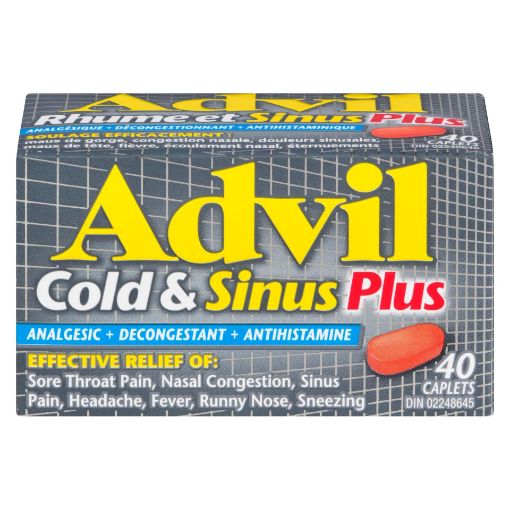 Picture of ADVIL COLD and SINUS PLUS CAPLET 200MG 40S