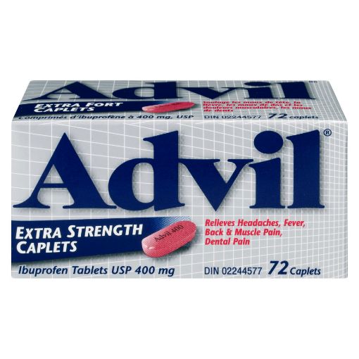 Picture of ADVIL IBUPROFEN - EXTRA STRENGTH CAPLET 400MG 72S                          