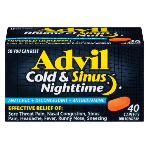 Picture of ADVIL COLD and SINUS NIGHTTIME 40S